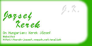jozsef kerek business card
