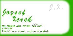 jozsef kerek business card